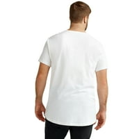 Силна облека за облека за мажи голема и висока маица-подолга должина на истегнување