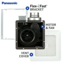 Panasonic FV-0511VQC Шепоти Вентилатор За Вентилација, Сензори За Влажност На Движење, Селектор На Брзина, Тивко