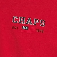 Chaps Classic Classic Fit Christ Relly Памук секојдневно новости за лого Piqu polo кошула