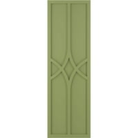 Екена Мил работник 18 W 75 H TRUE FIT PVC CEDAR PARK FIXED MONTING SULTERS, MOSS GREEN