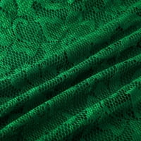 Женски Фустани Краток Ракав Мини Над Коленото V - Вратот Цврст Летен Фустан Зелена 3xl